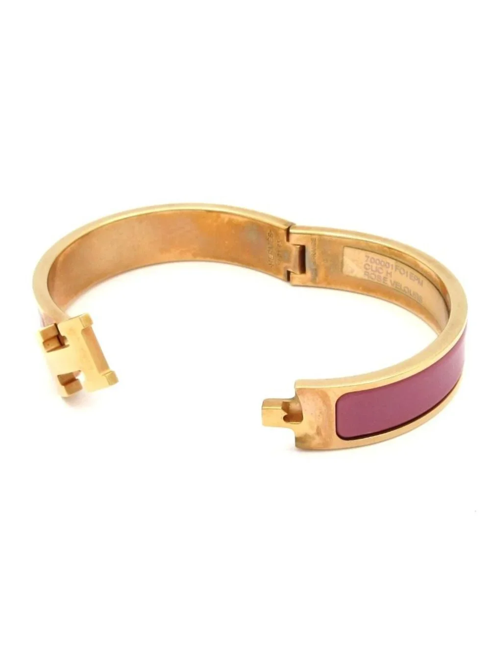 Hermes Bangle Clic Pink Gold Bracelet